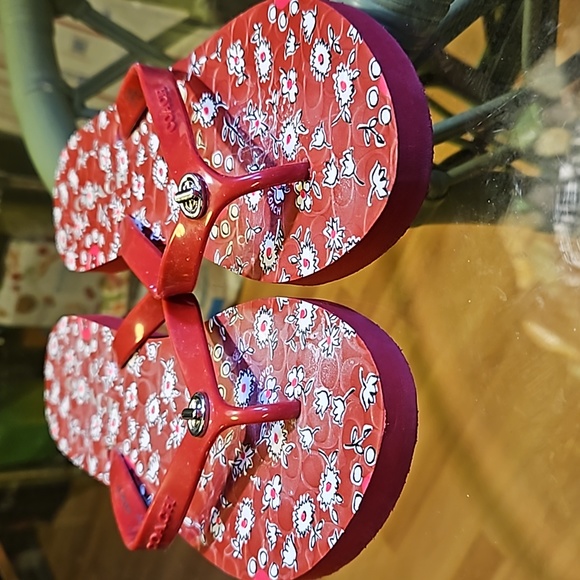 Coach Floral Rubber Thong Flipflops - Picture 2 of 7